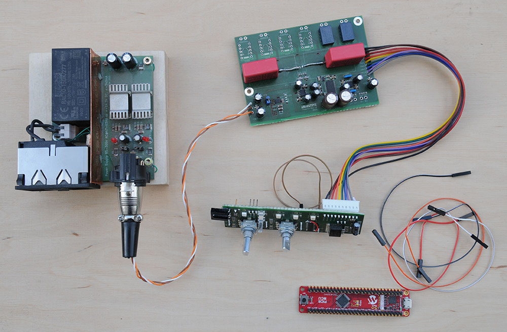 Audictive preamp testboard  Muses 72323 OPA 1656